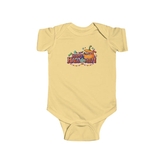 Infant Bodysuit - Happy halloween banner Printify