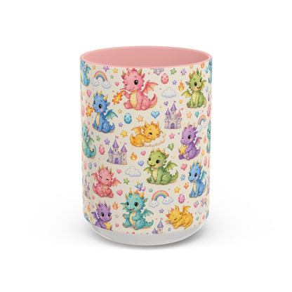 Accent Coffee Mug  (11/15 oz) - Baby Dragon Fantasy