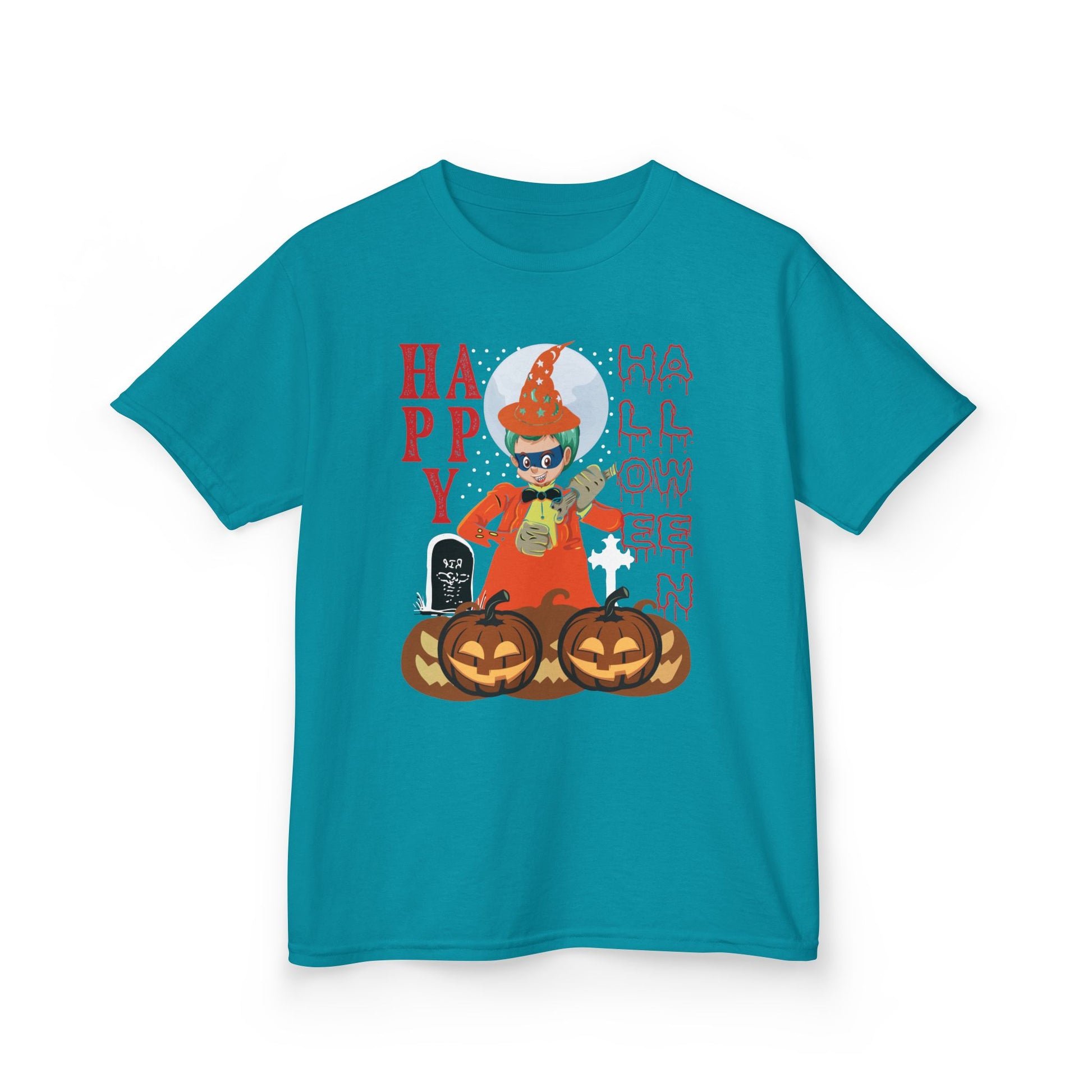 Kids Heavy Cotton™ Tee - Holloween design by super kiddo Printify