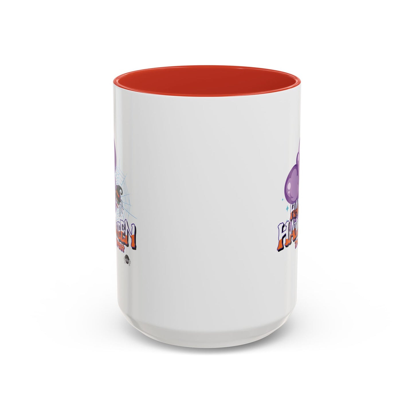 Accent Coffee Mug - Happy holloween - spider kiddo