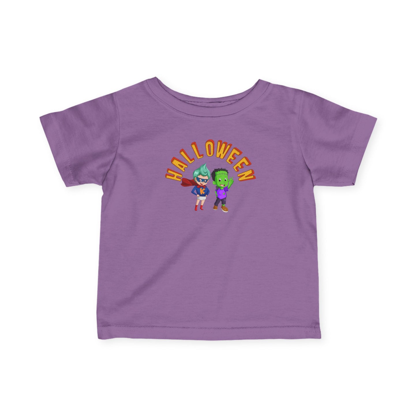 Infant Fine Jersey Tee - Holloween with super kiddo