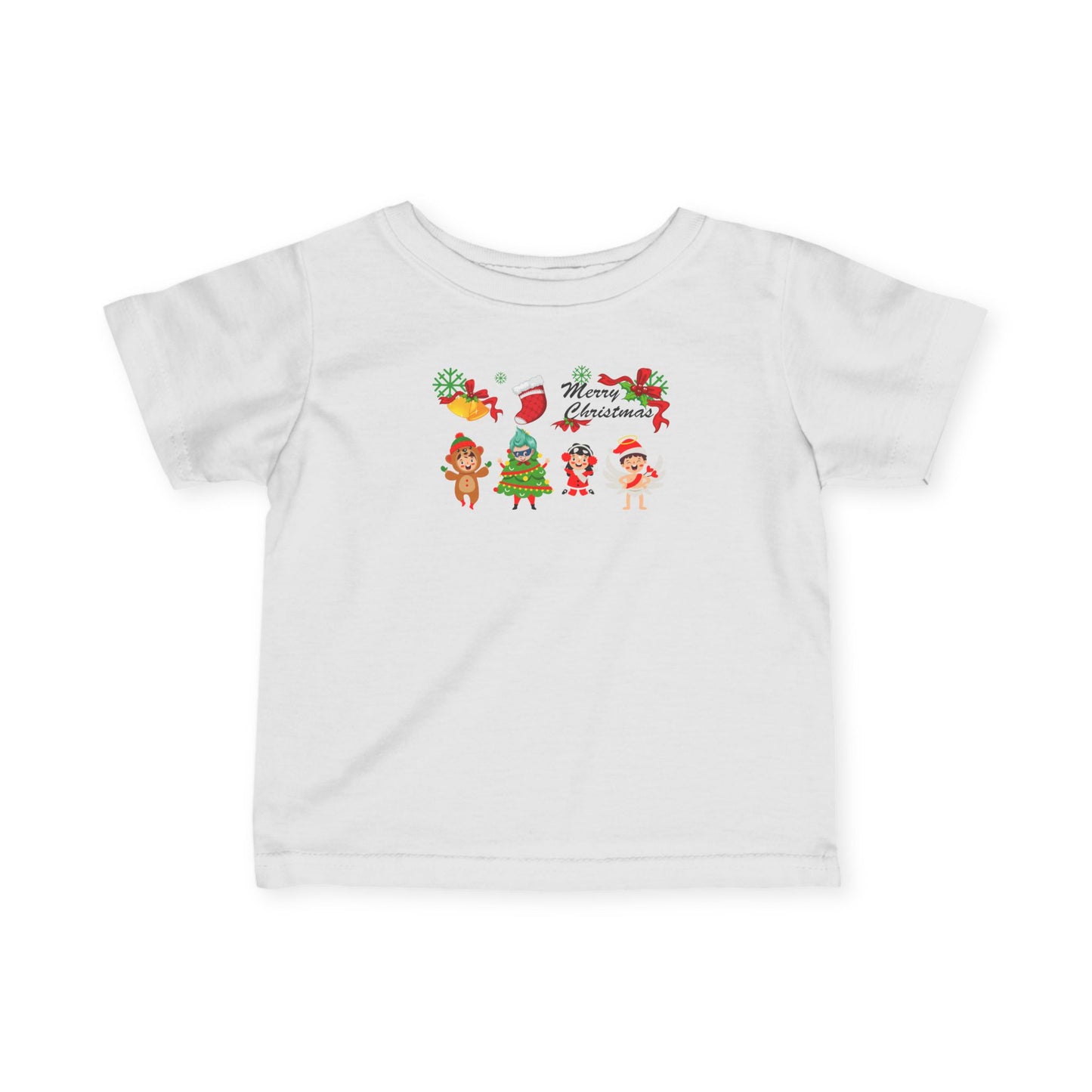 Infant Fine Jersey Tee - Merry christmas from super kid - [[{"value":"Wonderwear Kid"}]]