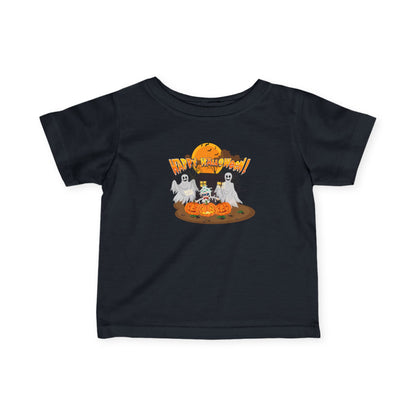Infant Fine Jersey Tee - Super kiddo with ghost - [[{"value":"Wonderwear Kid"}]]