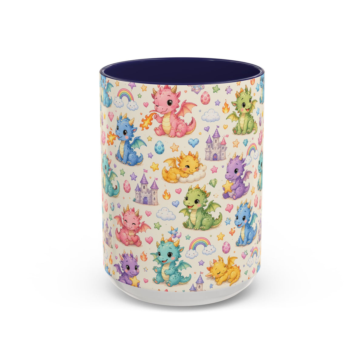 Accent Coffee Mug  (11/15 oz) - Baby Dragon Fantasy