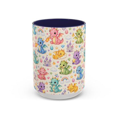 Accent Coffee Mug  (11/15 oz) - Baby Dragon Fantasy
