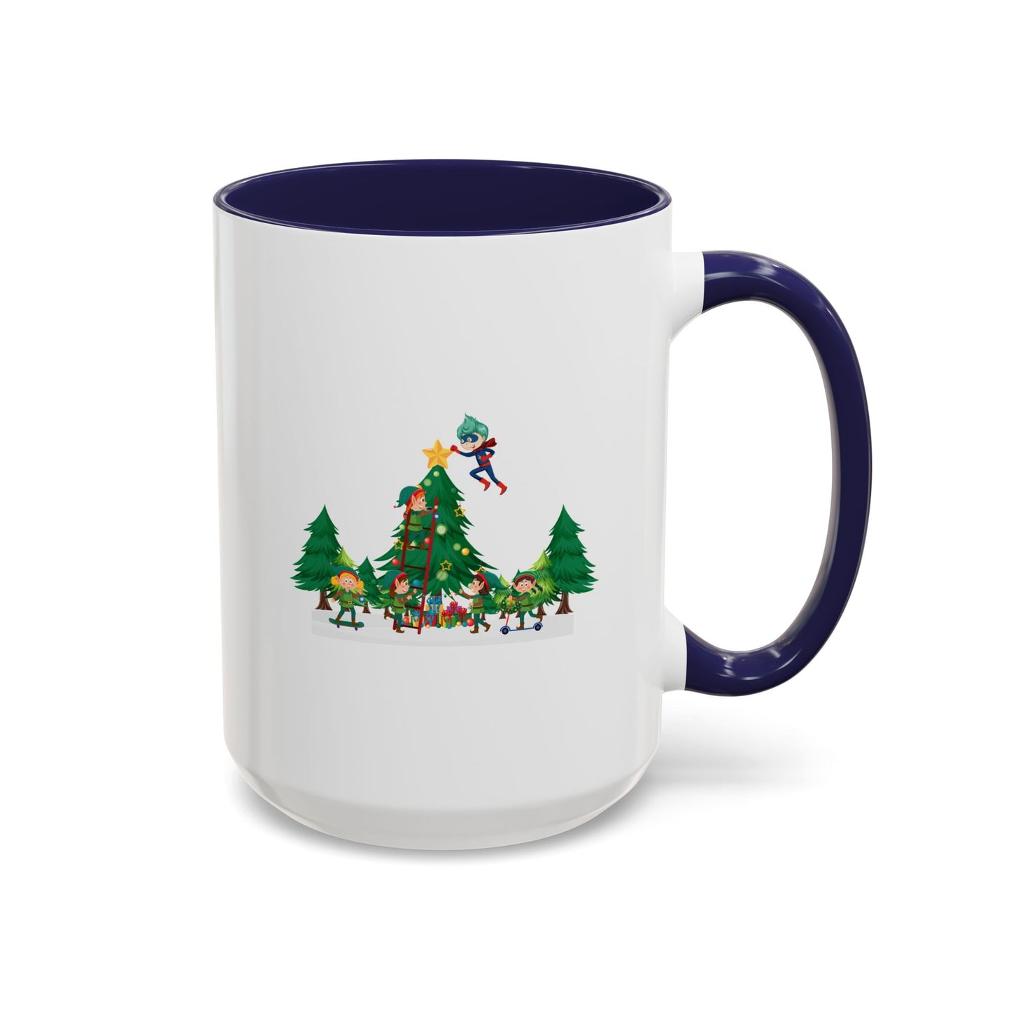 Accent Coffee Mug - Super kiddo putting the stars