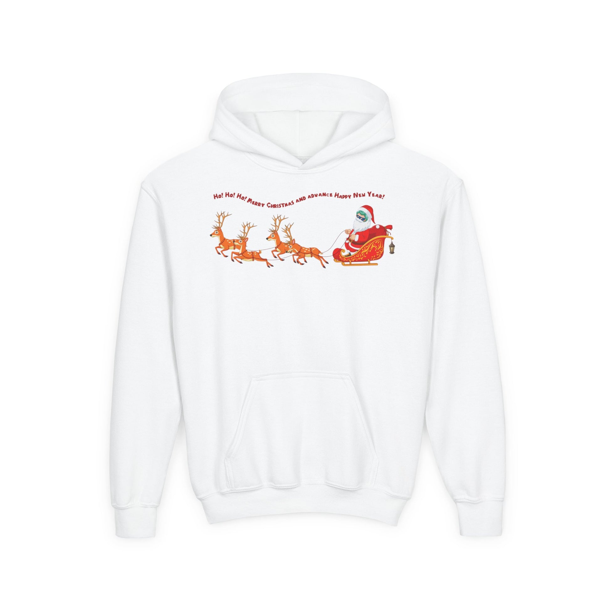 Youth Heavy Blend Hooded Sweatshirt - Santa kiddo - [[{"value":"Wonderwear Kid"}]]