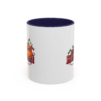 Accent Coffee Mug - Happy halloween banner Printify