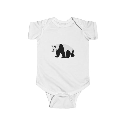 Infant Fine Jersey Bodysuit - walking panda