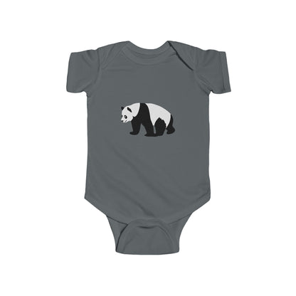 Infant Fine Jersey Bodysuit - walking panda Printify