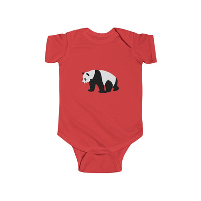 Infant Fine Jersey Bodysuit - walking panda Printify