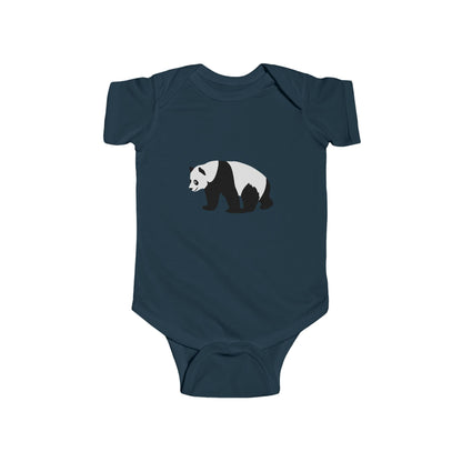 Infant Fine Jersey Bodysuit - walking panda Printify