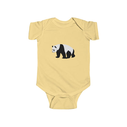 Infant Fine Jersey Bodysuit - walking panda Printify