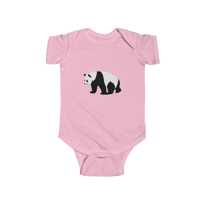 Infant Fine Jersey Bodysuit - walking panda Printify