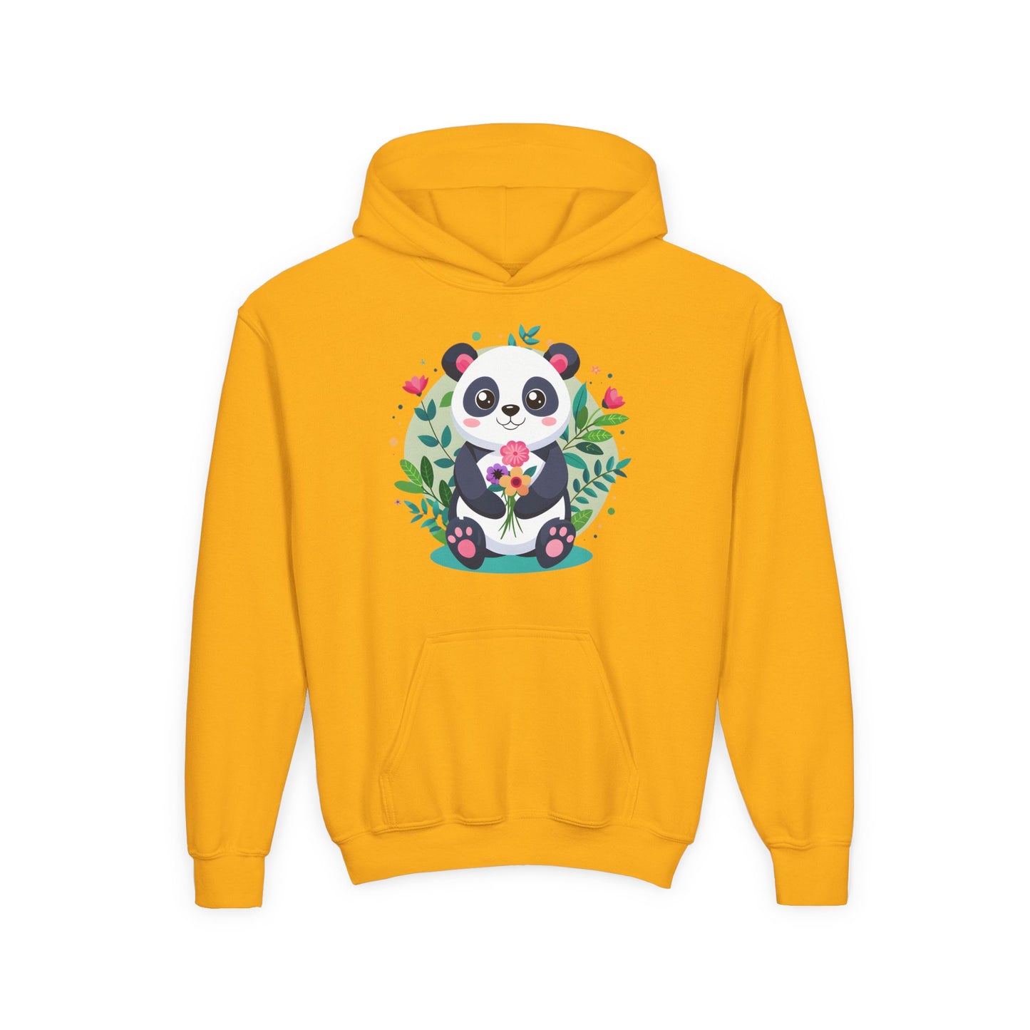 Youth Heavy Blend Hooded Sweatshirt - Adorable panda