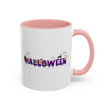 Accent Coffee Mug - Holloween word Printify