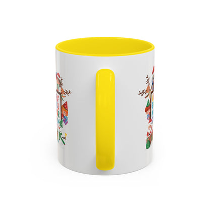 Accent Coffee Mug - Christmas alphabet with super kiddo - [[{"value":"Wonderwear Kid"}]]