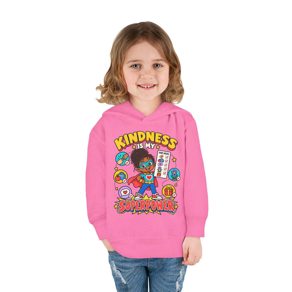 Toddler Hoodie — Kindness Is My Superpower