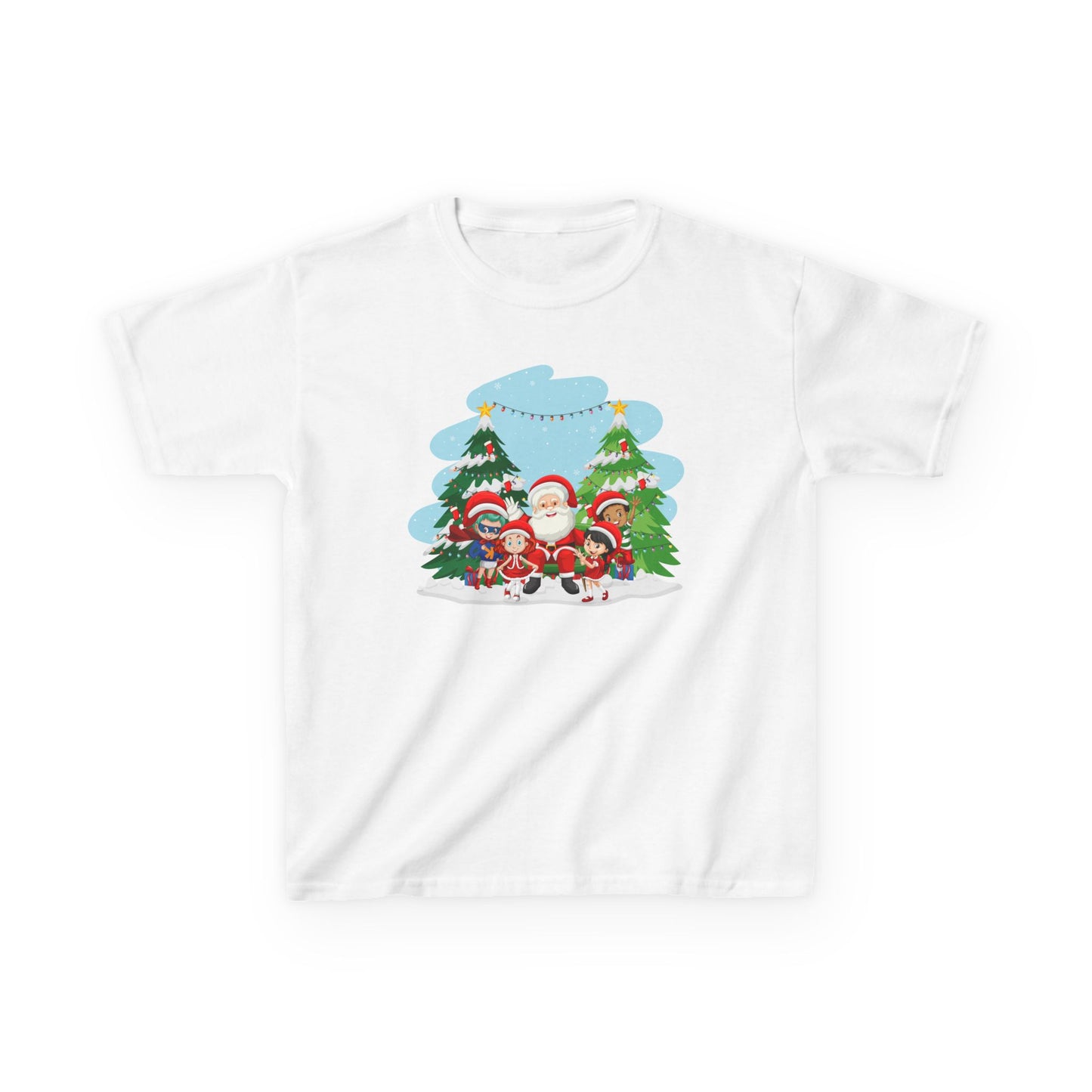 Kids Heavy Cotton™ Tee - Super kiddo with santa claus - [[{"value":"Wonderwear Kid"}]]