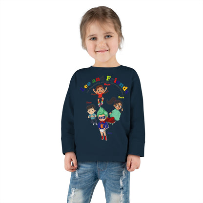 Toddler Long Sleeve Tee - Leo & Friends - Learning and growing - [[{"value":"Wonderwear Kid"}]]