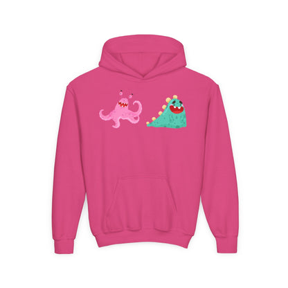 Youth Heavy Blend Hooded Sweatshirt - Joyful monster Printify