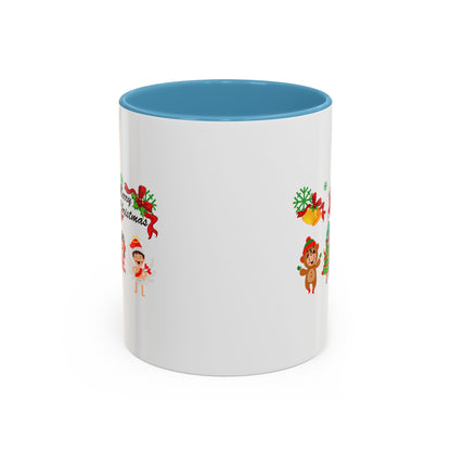 Accent Coffee Mug - Merry christmas from super kid - [[{"value":"Wonderwear Kid"}]]