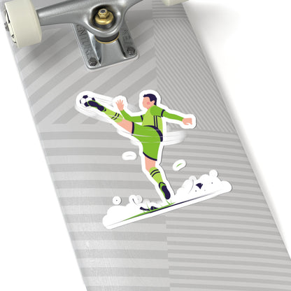 Kiss-Cut Stickers - Kick the Ball Printify