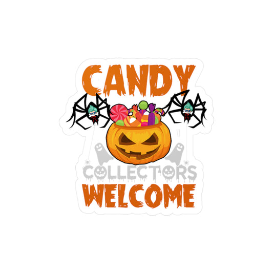 Halloween Kiss-Cut Vinyl Decals – Candy collectors by super kiddo Printify