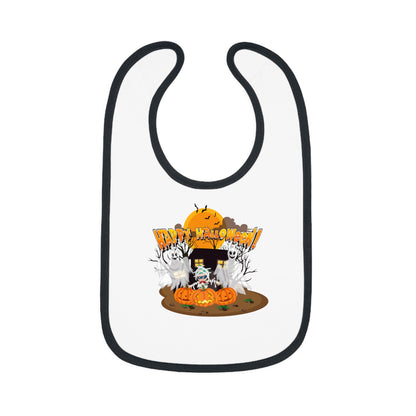 Baby Bib - Super kiddo with ghost - [[{"value":"Wonderwear Kid"}]]