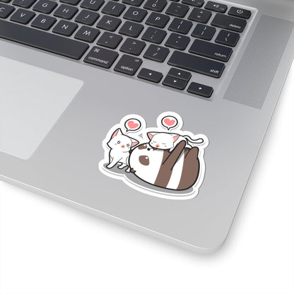 Kiss-Cut Stickers - The Panda and Cat Printify