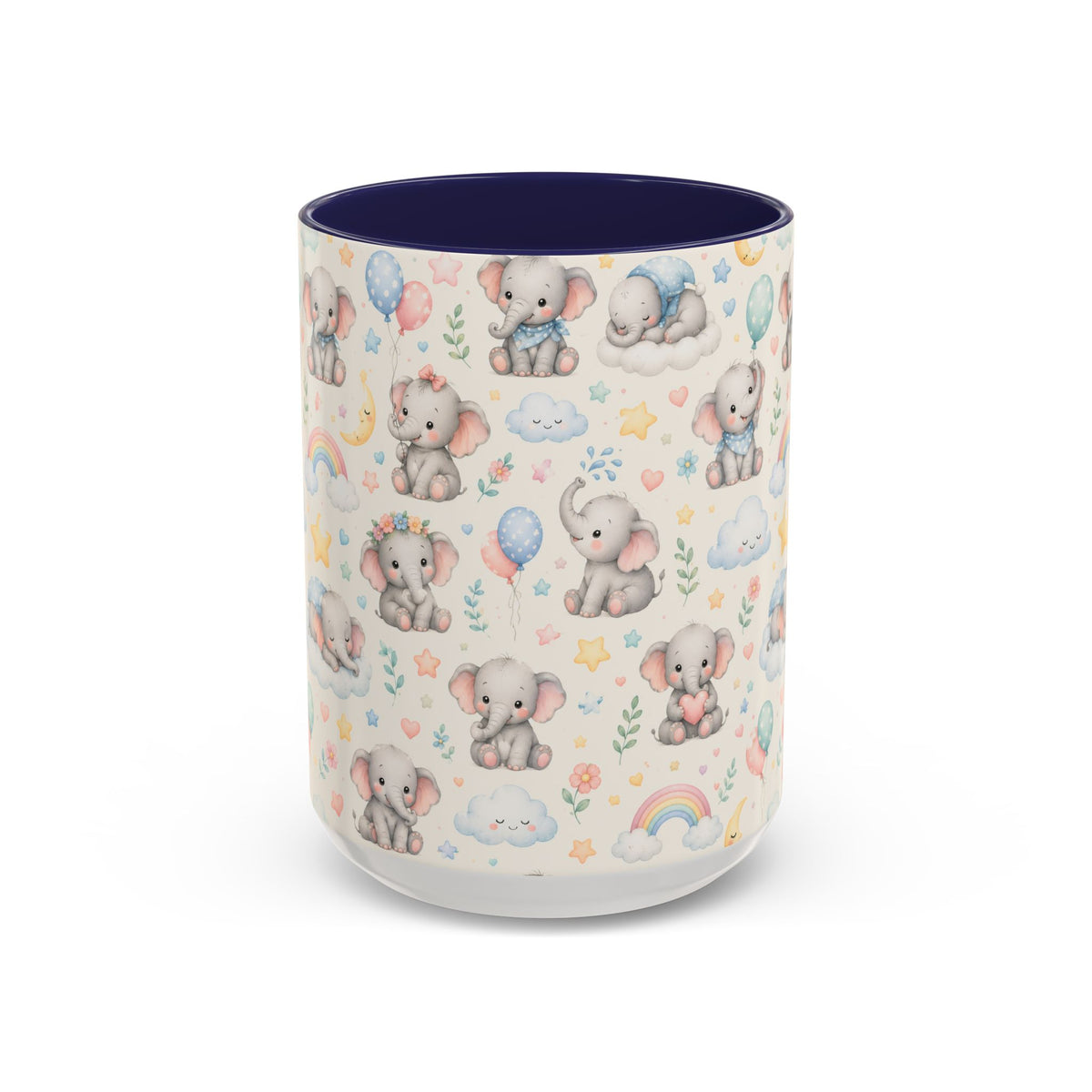 Accent Coffee Mug  (11/15 oz) - Baby Elephant Nursery