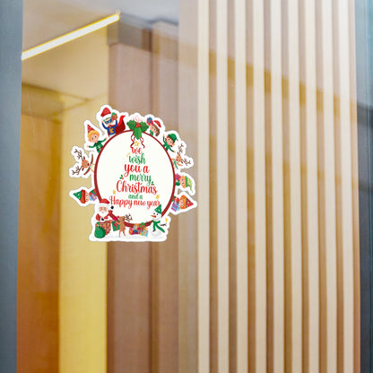 Christmas Kiss-Cut Vinyl Decals – We wish you a merry christmas - [[{"value":"Wonderwear Kid"}]]
