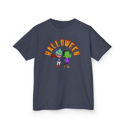 Kids Heavy Cotton™ Tee - Holloween with super kiddo Printify