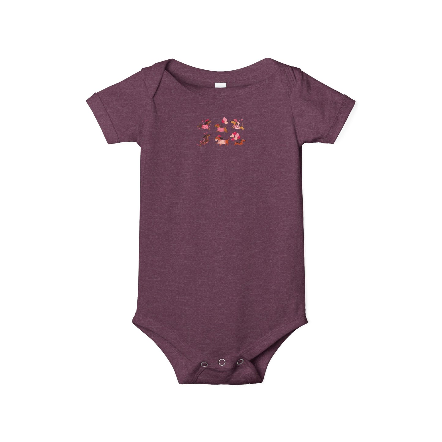 Infant Jersey One Piece - Valentines - Dachshund - [[{"value":"Wonderwear Kid"}]]