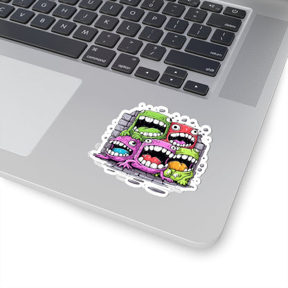Kiss-Cut Stickers - Cool Monsters Printify