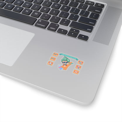 Kiss-Cut Stickers - Super kiddo how to brush teeth - [[{"value":"Wonderwear Kid"}]]