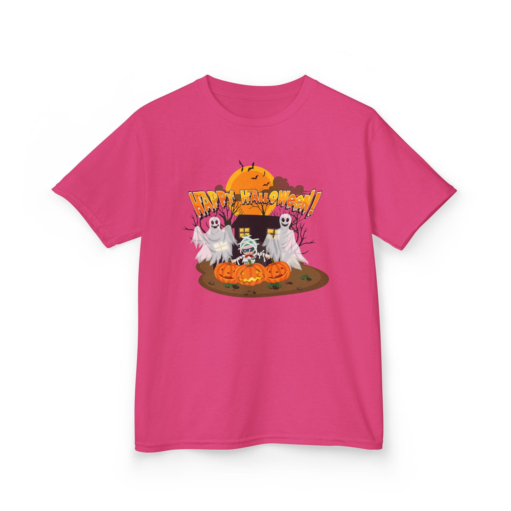 Kids Heavy Cotton™ Tee - Super kiddo with ghost - [[{"value":"Wonderwear Kid"}]]