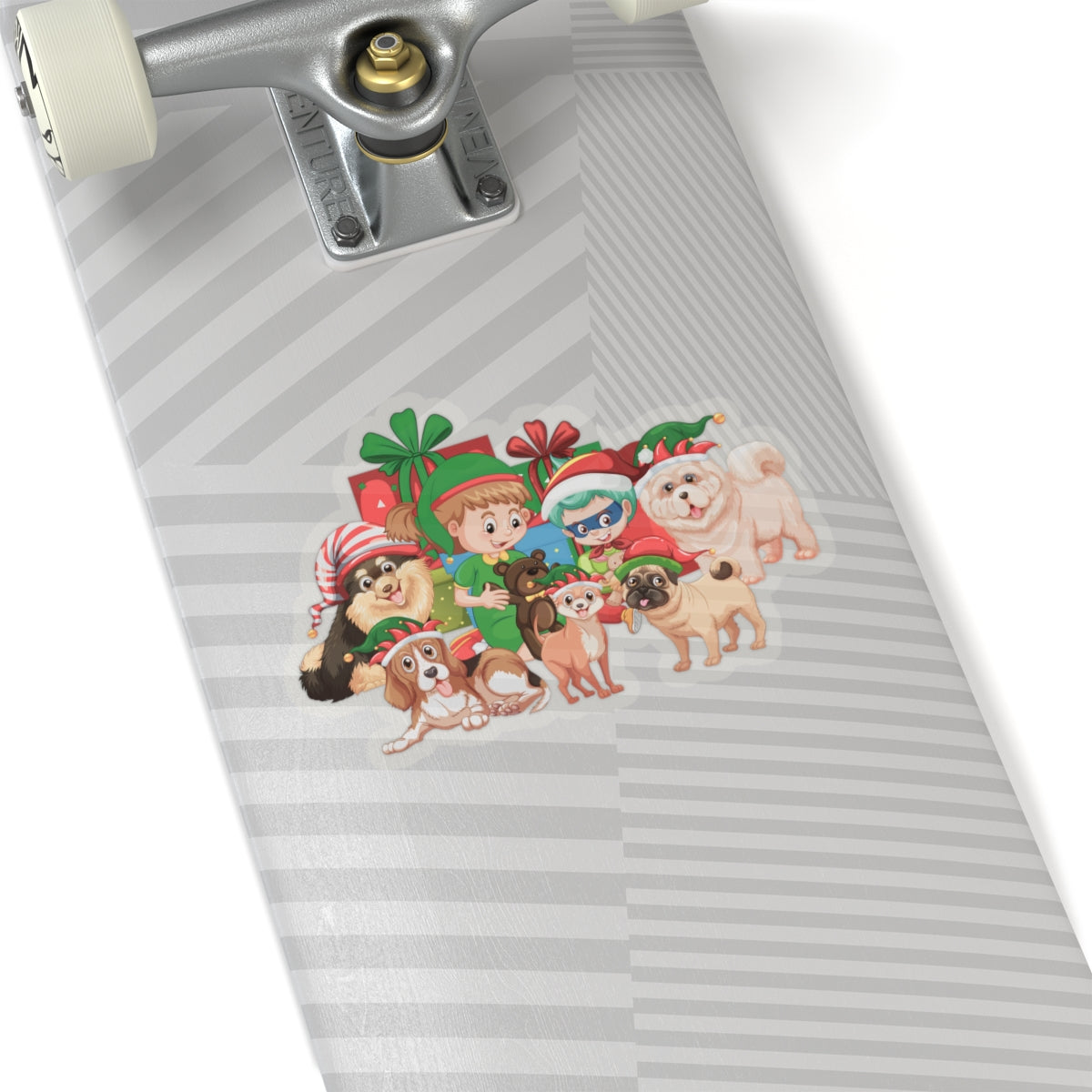 Kiss-Cut Stickers - Christmas with super kiddo pet friends without text - [[{"value":"Wonderwear Kid"}]]