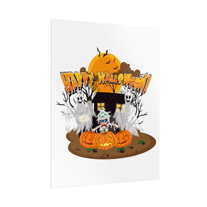 Rolled Posters - Super kiddo with ghost - [[{"value":"Wonderwear Kid"}]]