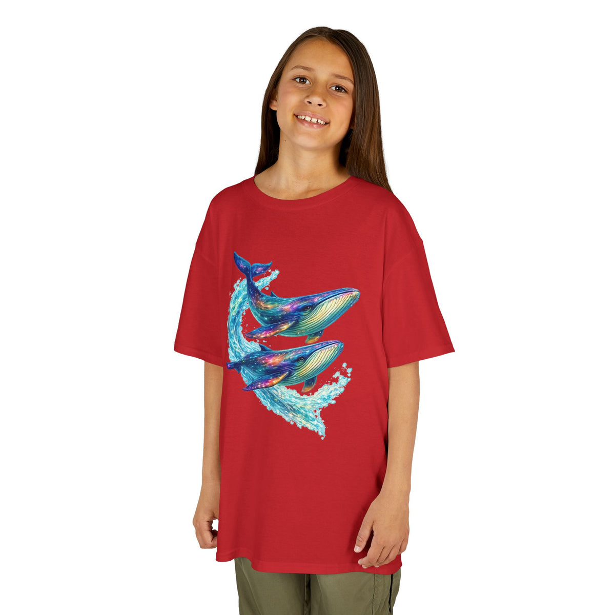Kids Heavy Cotton™ Tee - vibrant whales