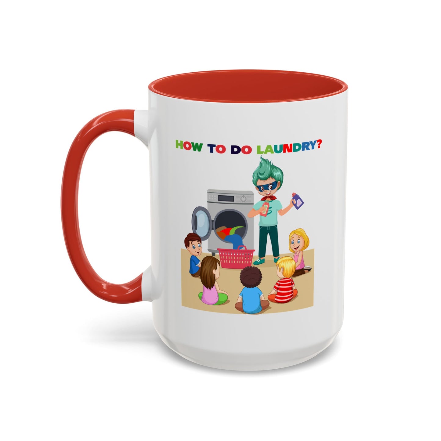 Accent Coffee Mug - super kiddo teaching laundry