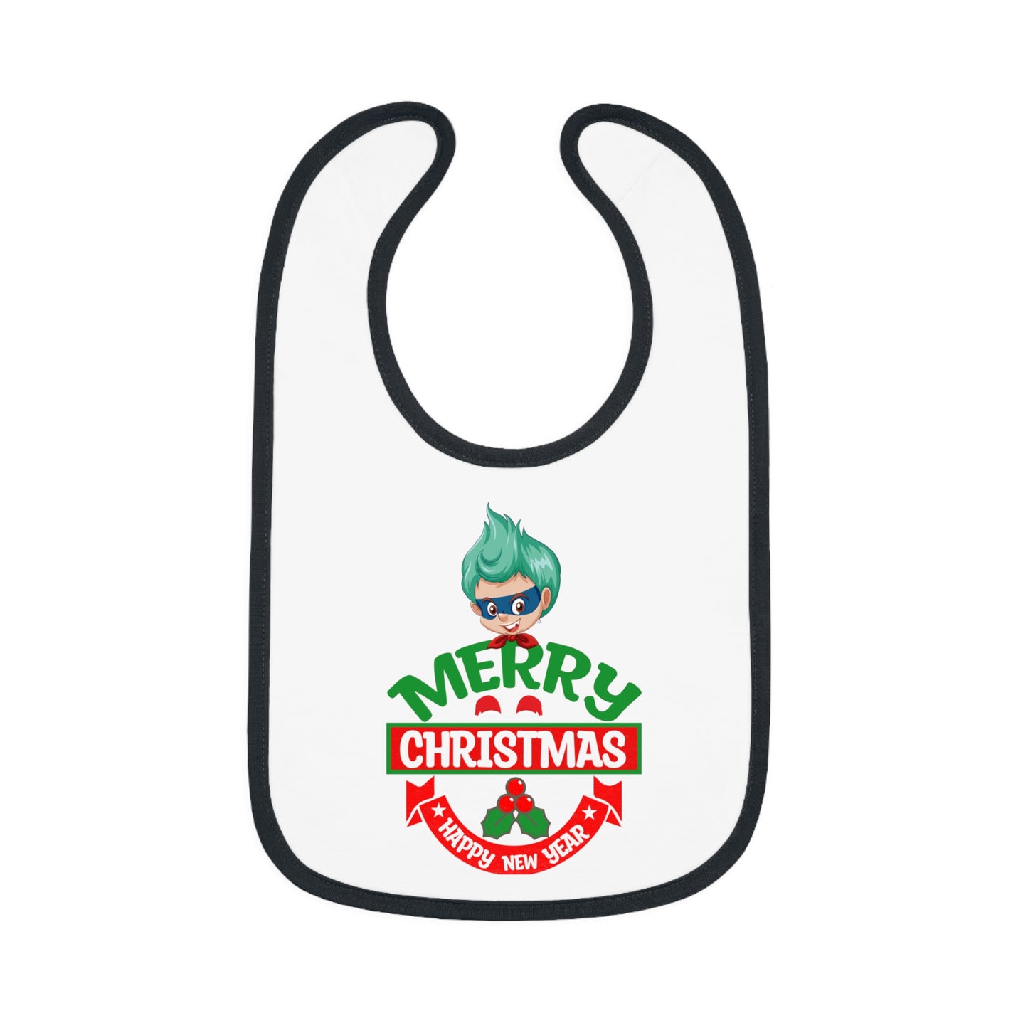 Baby Bib - Merry chridtmas from super kiddo