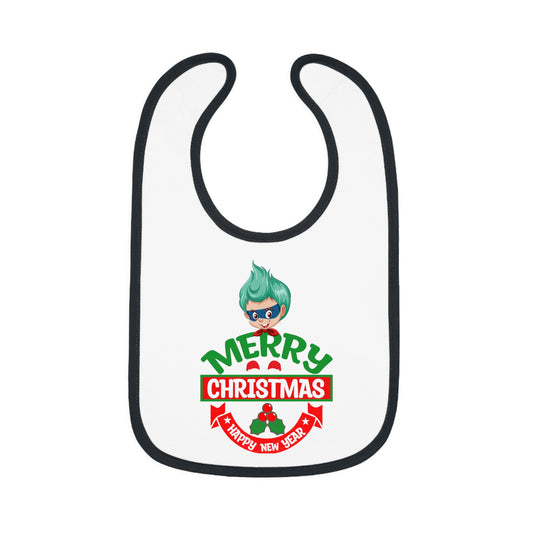 Baby Bib - Merry chridtmas from super kiddo