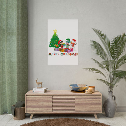 Rolled Posters - Super kiddo preparing gifts - [[{"value":"Wonderwear Kid"}]]