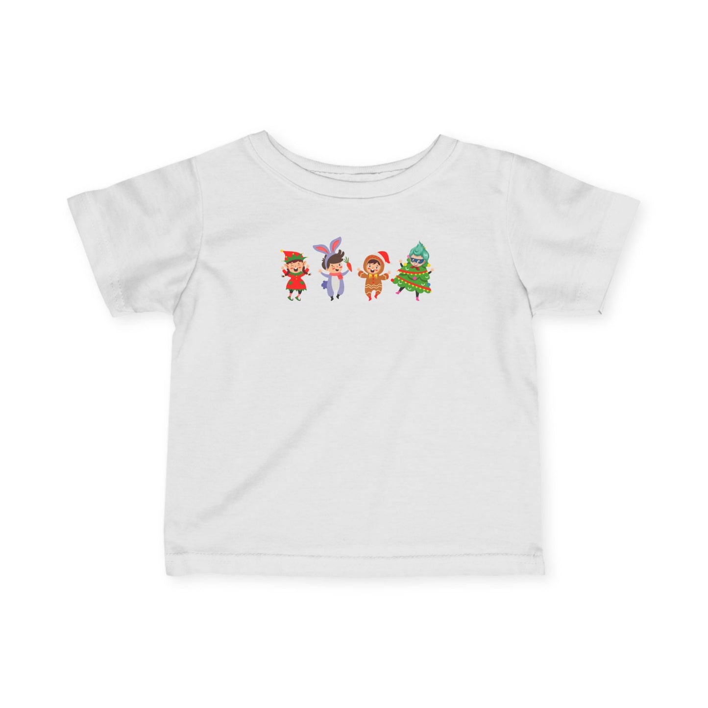 Infant Fine Jersey Tee - Super kiddo in christmas tree attire - [[{"value":"Wonderwear Kid"}]]