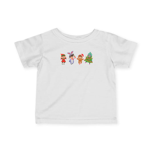 Infant Fine Jersey Tee - Super kiddo in christmas tree attire - [[{"value":"Wonderwear Kid"}]]