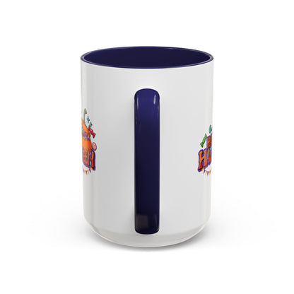 Accent Coffee Mug - Happy halloween banner Printify