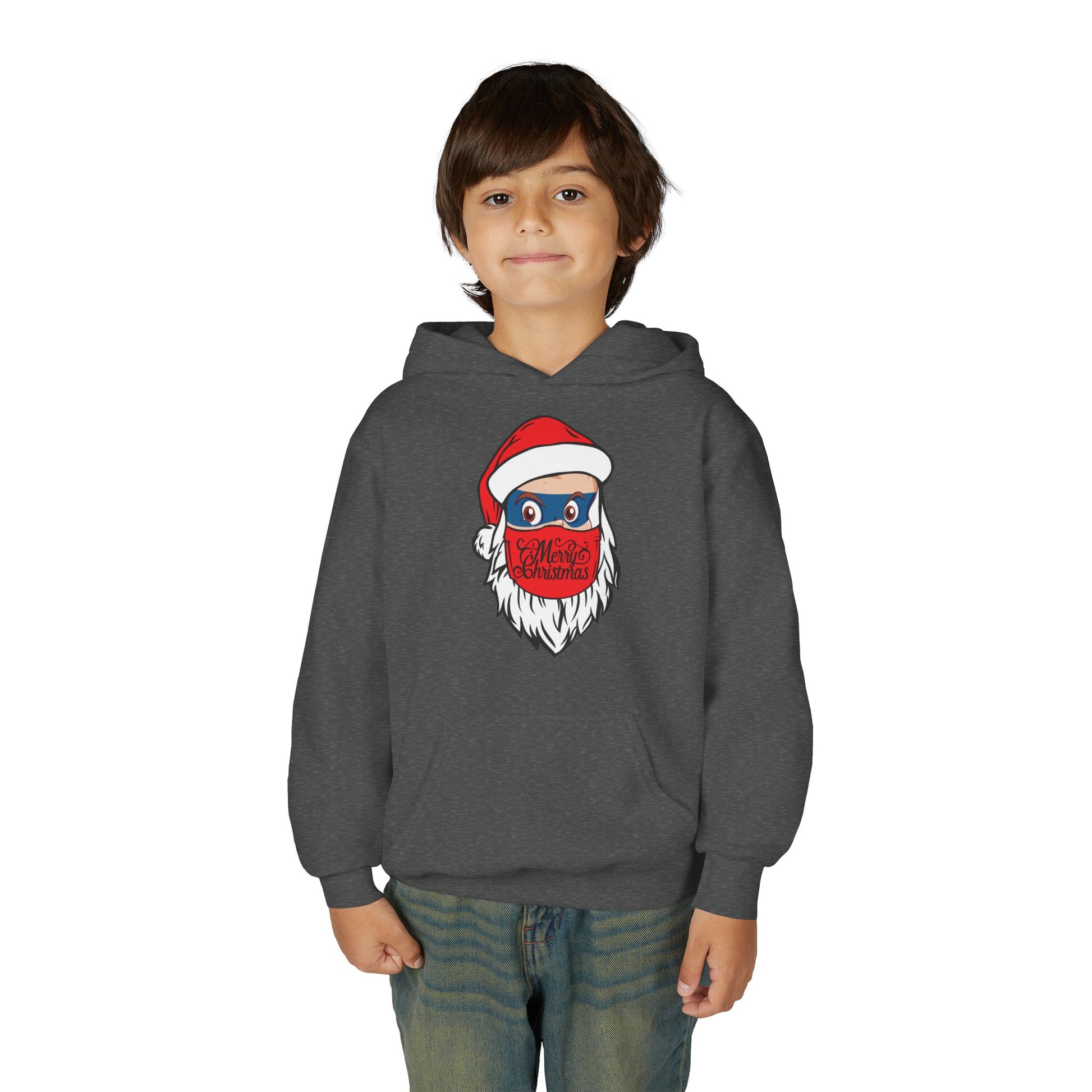 Youth Heavy Blend Hooded Sweatshirt - Santa Super kiddo - [[{"value":"Wonderwear Kid"}]]