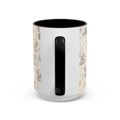 Accent Coffee Mug  (11/15 oz) - Baby Elephant Nursery