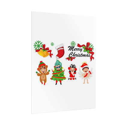Rolled Posters - Merry christmas from super kid - [[{"value":"Wonderwear Kid"}]]